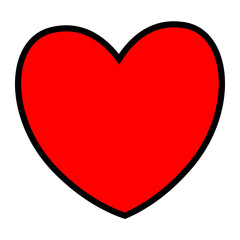 Red Heart icon vector. Love illustration sign collection. Valentine's Day symbol or logo.