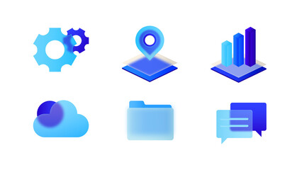 icon set  isolated on transparent background png file