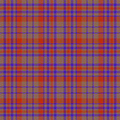 Background fabric check. Plaid vector texture. Tartan seamless textile pattern.