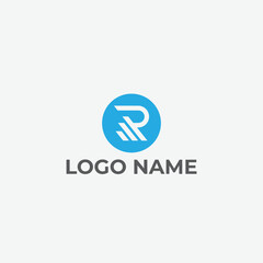 Vector creative r vector logo design