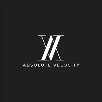 Vector abstract initial letter av logo design template icons for a business of luxury