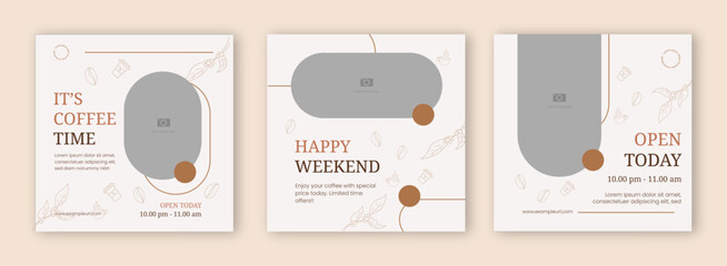 Social Media Post Cafe Template Classic Design 1