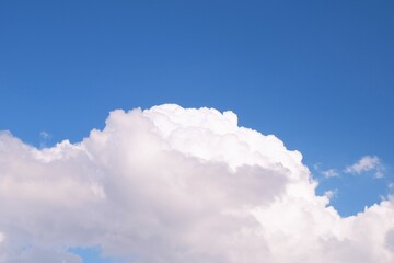 Naklejka na ściany i meble blue sky with clouds in summer