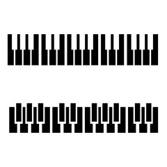 Piano icon vector. Music illustration sign. Octave symbol or logo.
