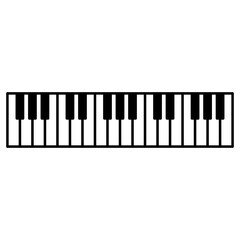 Fototapeta premium Piano icon vector. Music illustration sign. Octave symbol or logo.