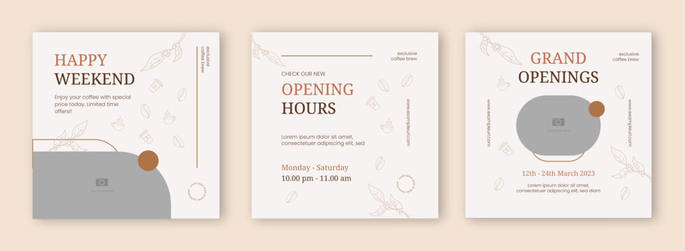 Social Media Post Cafe Template Classic Design 2