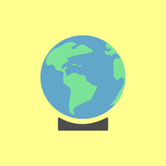 Geography set icon. Globe, world, orbit, axis, equator, earth, setting, space, geolocation, cosmos, universe. Topography concept. Vector line icon for Business and Advertising