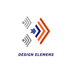 Fighter Plane Logo Element Design