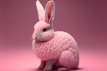 Obraz premium pink easter bunny
