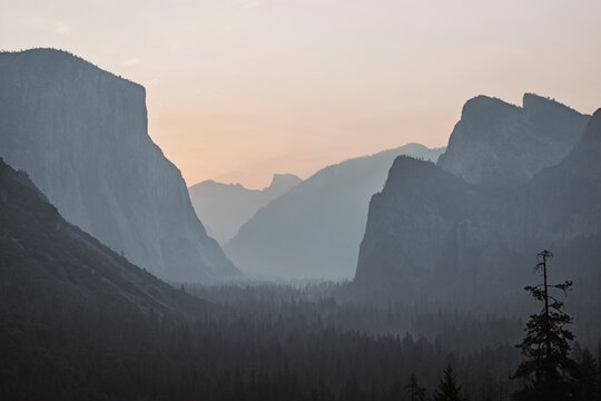 Yosemite Valley at dawn, California, USA