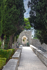 Fototapeta na wymiar Jewish Boninovo Cemetery in Dubrovnik, Croatia
