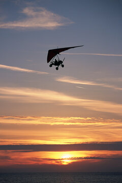 Ultralite flying over Turkey.
