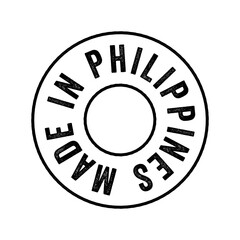 Made in Philippines text emblem stamp, concept background