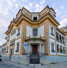 beautiful portuguese architecture of historical building