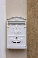 white vintage letterbox