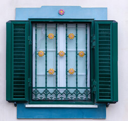 Beautiful details of typical windows from Portuguese houses
