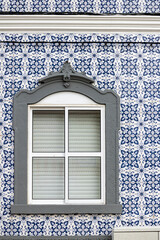 Typical Portuguese house detail from the Algarve region