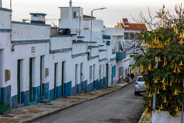 Fototapeta premium Typical street of the village of Fuseta