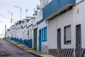 Fototapeta na wymiar Typical street of the village of Fuseta