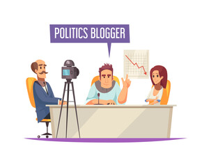 Politics Blogger Broadcast Composition