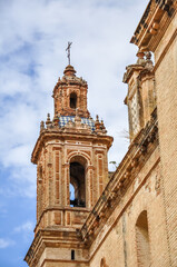 Fototapeta na wymiar View at the Churh Convent of Descalzas in Carmona. Carmona - Sevilla - Spanje