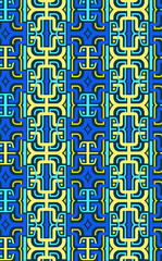 Vector retro abstract geometric seamless pattern background