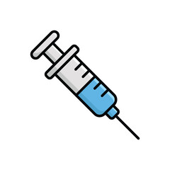 syringe icon vector design template simple and clean