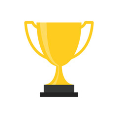 trophy icon vector design template simple and modern