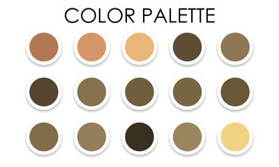 Sample color combinations. Color palette. Vector illustration