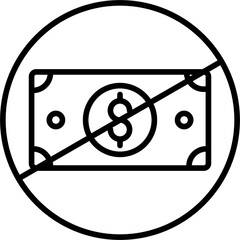 No Money Icon
