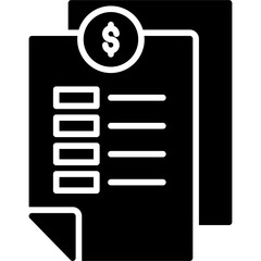 Fototapeta premium Invoice Icon