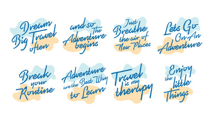 hand drawn travel adventure lettering quotes typography lettering for t shirt design