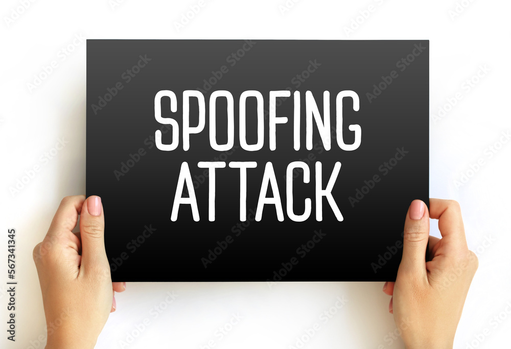 Poster spoofing attack - situation in which a person or program successfully identifies as another by falsi