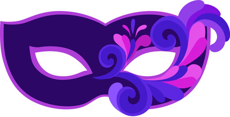 Mardi gras masks icon collection design, Party carnival decoration celebration and festival theme Vector illustration © Тетяна Яцишина