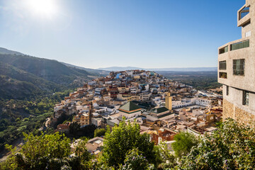 Amazing downtown of Moulay Idriss, Morocco, North Africa