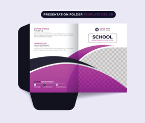 Business Presentation Folder Template For Corporate Company Conference