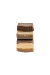 Homemade natural soap on transparent background