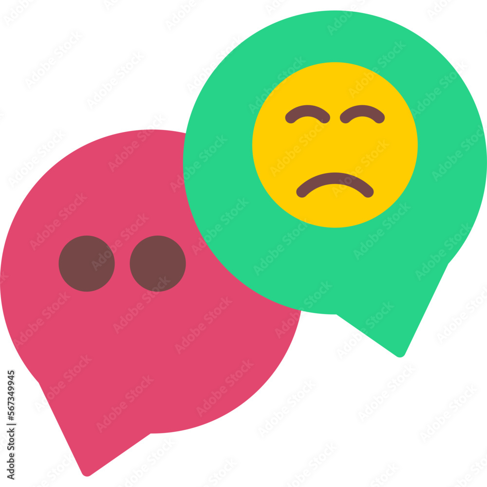 Sticker speech bubble icon