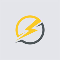 Electricity logo electric logo and icon design vector image , logo design electric sybol 