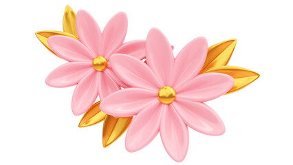 3d bouquet of spring flowers