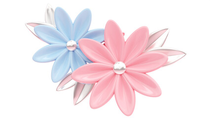 Fototapeta premium 3d bouquet of spring flowers