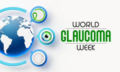 World Glaucoma Week is observed every year in March, it is a group of eye conditions that damage the optic nerve, the health of which is vital for good vision. 3D Rendering