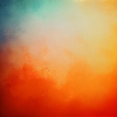 abstract background with watercolor, gradient, different colors, yellow, orange, lightblue, white, fullscreen