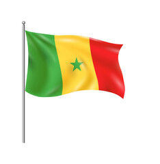 Senegal National Flag Composition