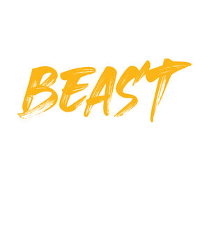 how to beast - Typographical White Background, T-shirt, mug, cap and other print on demand Design, svg, png, jpg, eps
