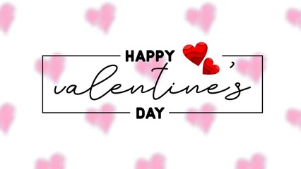happy valentine`s day typography. vector text design with heart shapes, valentine`s day banner, web banner design for social media, ad, tag, advertisement, printing media, celebration 