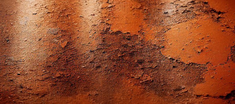 brown crusty wall texture background with Generative AI Technology