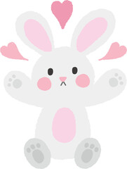 hand drawn rabbit illustration