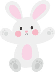 hand drawn rabbit illustration