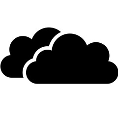 Cloud Glyph Web Icon